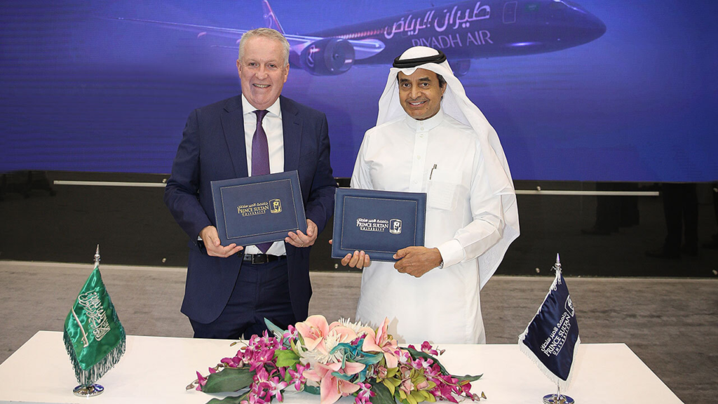 Riyadh Air (RX) has taken a significant stride towards nurturing the next generation of leaders within the Saudi Arabian aviation sector by signing a Memorandum of Understanding (MoU) with Prince Sultan University (PSU).