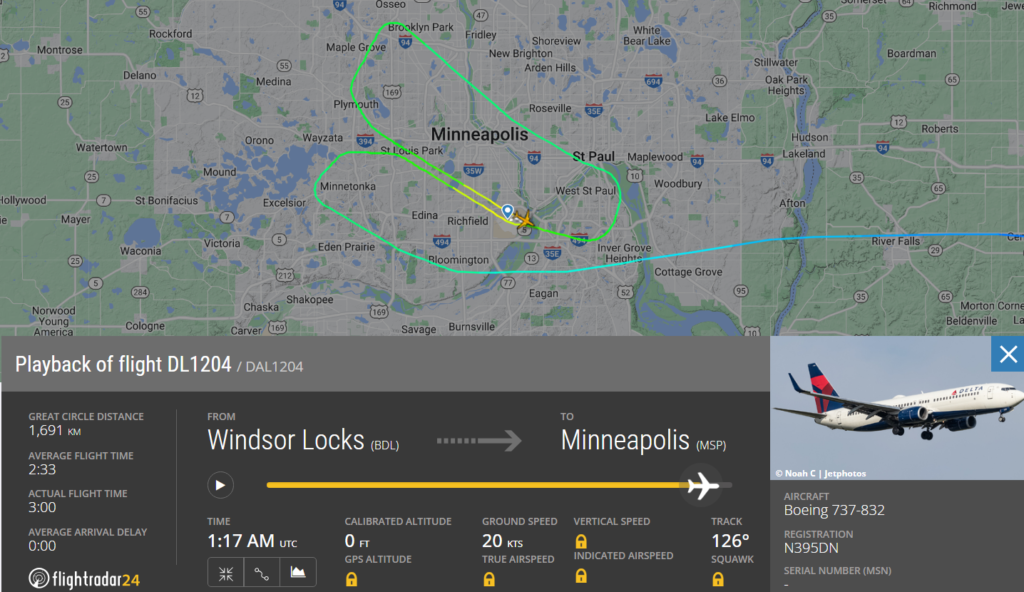 According to FR24 data, Delta flight DL1557 operated using Airbus A320, after getting ATC clearance for takeoff, was taxiing towards the runway. 