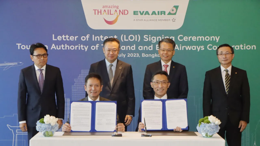 TAT and EVA Air sign LOI to jointly promote Thai tourism