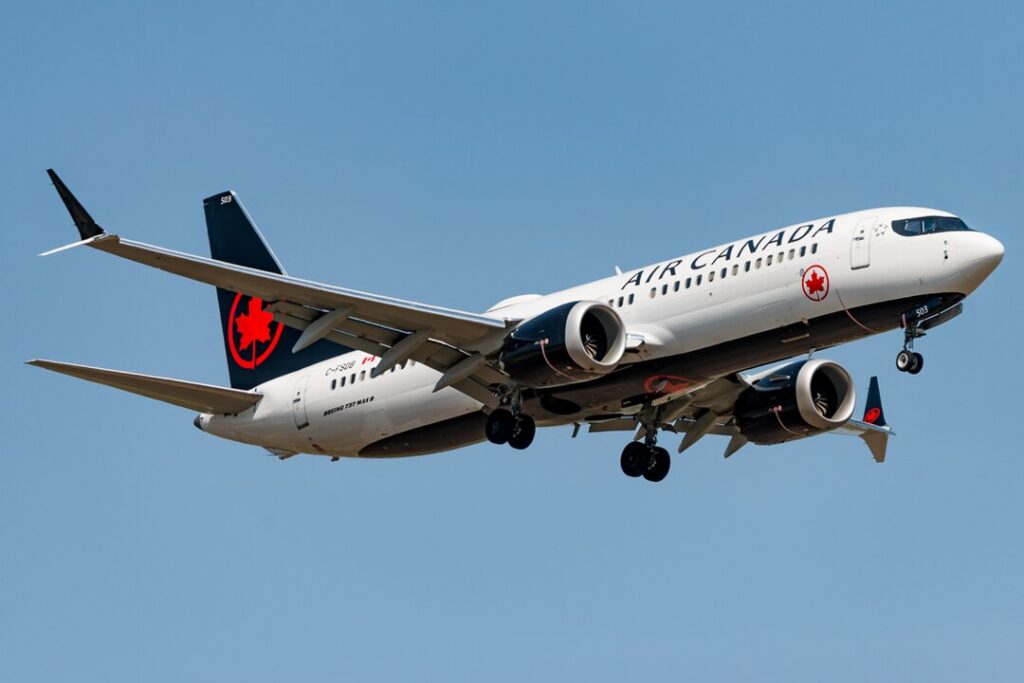 1080px Air Canada Boeing 737 MAX 8 Landing In Calgary 1024x683 