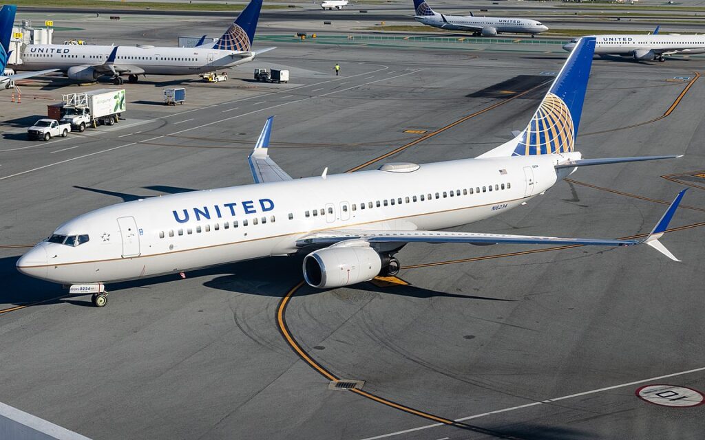 WASHINGTON- A specially designed SAF livery adorned United Airlines (UA) latest Boeing 737 MAX 10 aircraft, captured while undergoing painting at the Renton Municipal Airport (RTN) in Washington, USA.