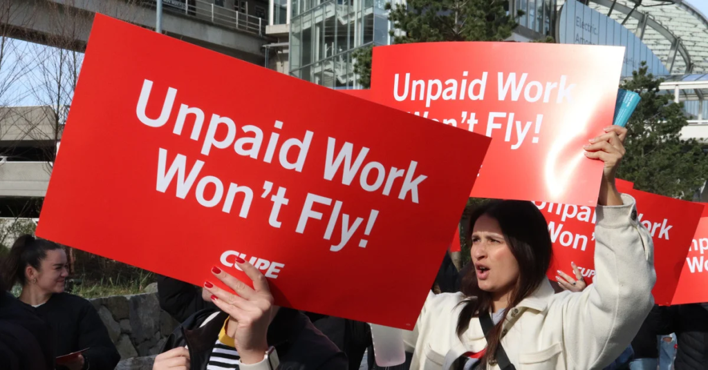 The group representing 9,500 flight attendants employed by Air Canada (AC) argues that the firm's quarterly profit of $838 million underscores its ability to increase the meager starting wages for its flight attendants. 
