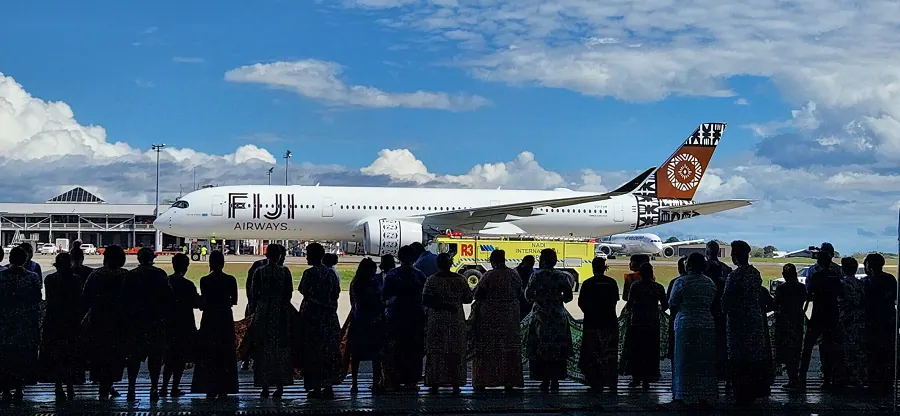 NADI- On 15 August 2023, Fiji Airways (FJ) officially received a new Airbus A350-900XWB (A350), marking a significant step in its ongoing efforts to modernize the fleet of the National Carrier.