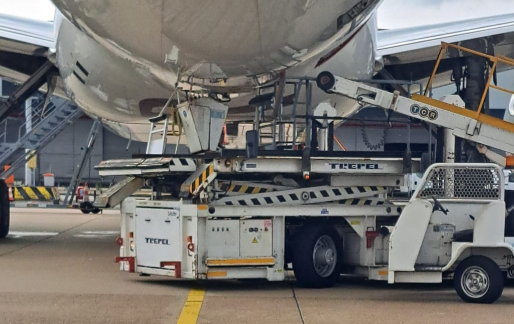 On August 17, 2023, a Qatar Airways (QF) Boeing 777F Cargo aircraft encountered damage from the ground vehicle at Schiphol Airport (AMS) in Amsterdam. 