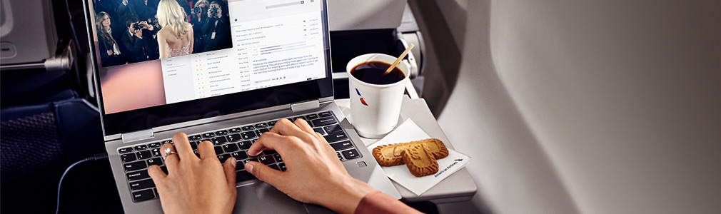 In-flight WiFi offerings are American Airlines (AA), where the cost of connectivity for a single device during a flight can surpass $20.