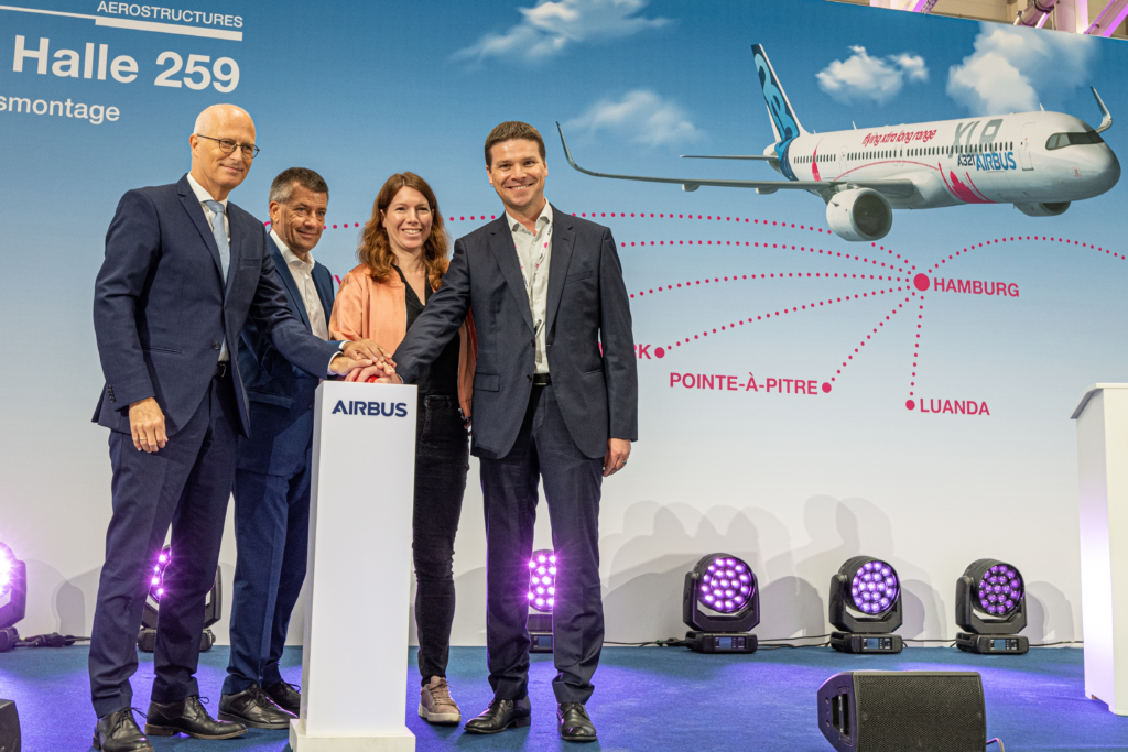 Airbus is taking significant strides in its industrial evolution and capacity expansion, marked by the inauguration of a cutting-edge automated A321XLR equipping hangar.