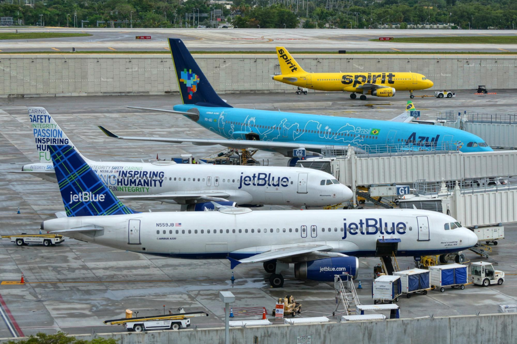 A federal judge has halted JetBlue Airways' (B6) acquisition of budget carrier Spirit Airlines (NK), responding to a lawsuit by the Justice Department aiming to prevent the merger. 