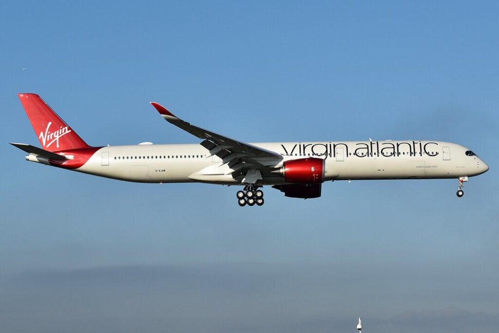 Virgin Atlantic flight VS104 also took off from Atlanta and landed safely at London Heathrow Airport