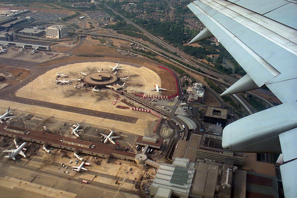 Heathrow Airport (LHR) in London is experiencing delays for airline passengers due to restrictions imposed by air traffic control on the number of planes allowed to land or take off.