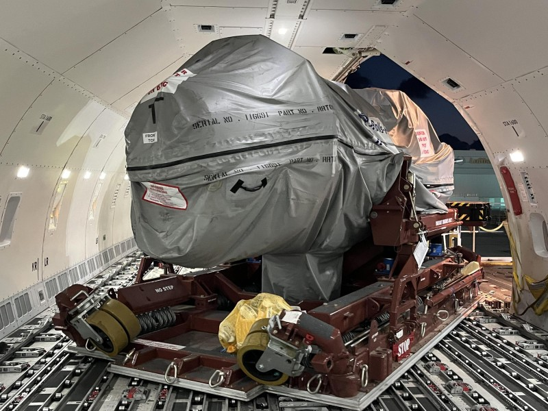  Lufthansa (LH) Cargo has achieved a significant milestone by transporting a Airbus A350 Rolls-Royce Trent XWB engine on the main deck of a Boeing 777F for the first time in its history. 