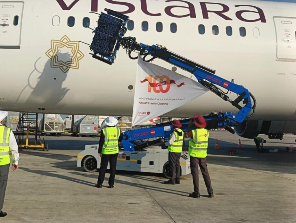 Air India SATS Completes Vistara Aerowash