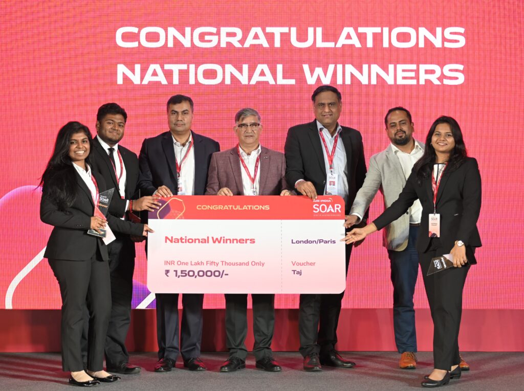 IIM Bangalore secured the prestigious title of National Champion in the inaugural edition of SOAR (Spirit of Aviation Reimagined), a business challenge organized by Air India (AI)