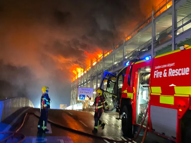 Following a significant fire that partially collapsed one of its multi-storey car parks, Luton Airport (LTN) in London has temporarily halted all flight operations.