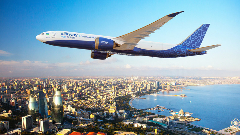 Silkway West Airlines' first Boeing 777F introduces a new livery