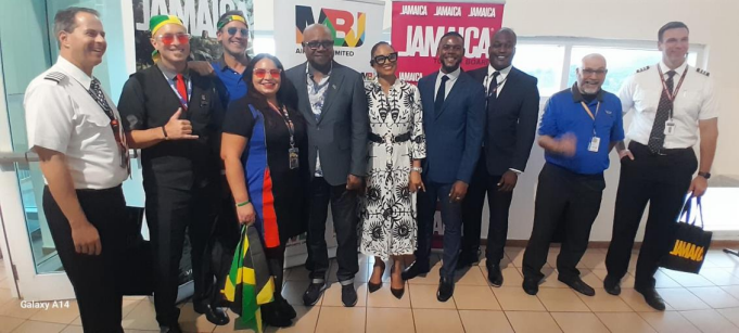 MBJ Airports Limited (MBJ) celebrated the first flight of Southwest Airlines (WN) from Kansas City (MCI), Missouri, USA, to Montego Bay (MBJ), Jamaica, on Saturday, October 7, 2023.