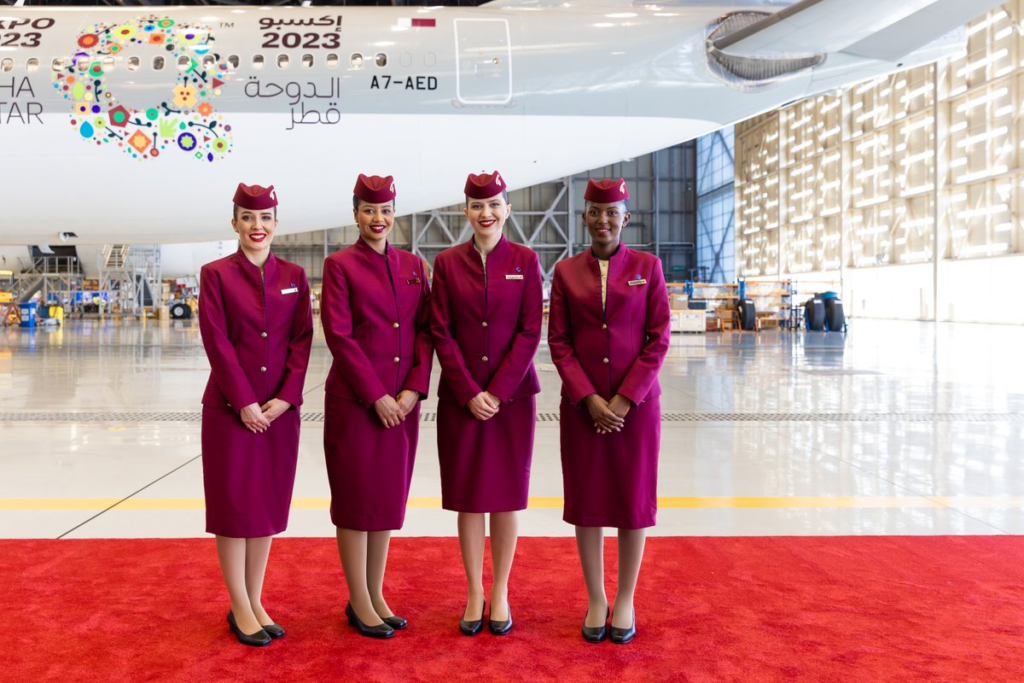 Qatar Airways (QR) is pleased to introduce the new Expo 2023 Doha livery to its aircraft fleet, marking its role as the Official Strategic Partner for this significant event.