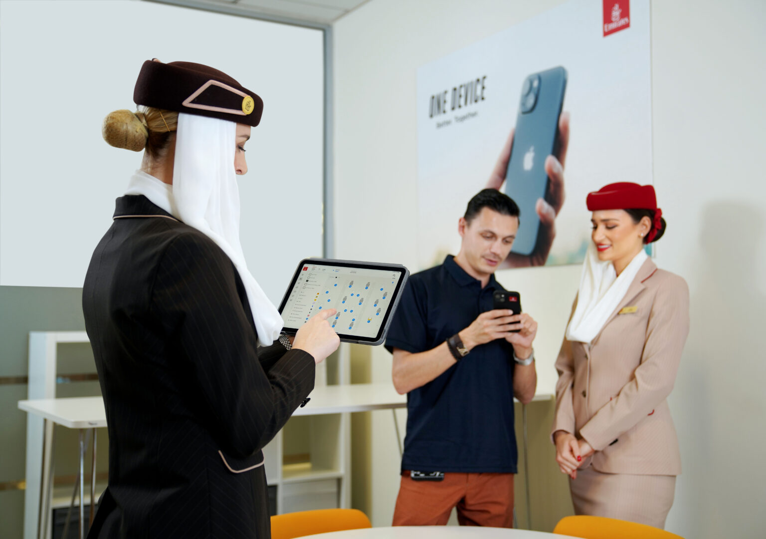 Emirates Gives Cabin Crew 20,000 New iPhones and iPads.