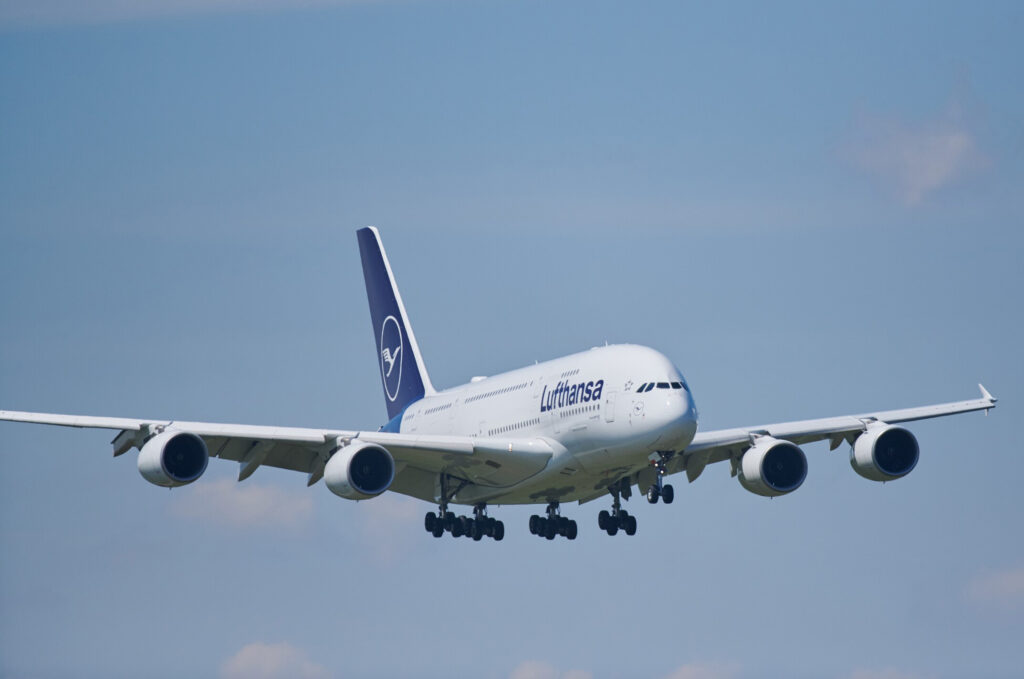 Lufthansa (LH) which operates a fleet of eight Airbus A380 aircraft is flying them to North America and India in the Summer of 2024.