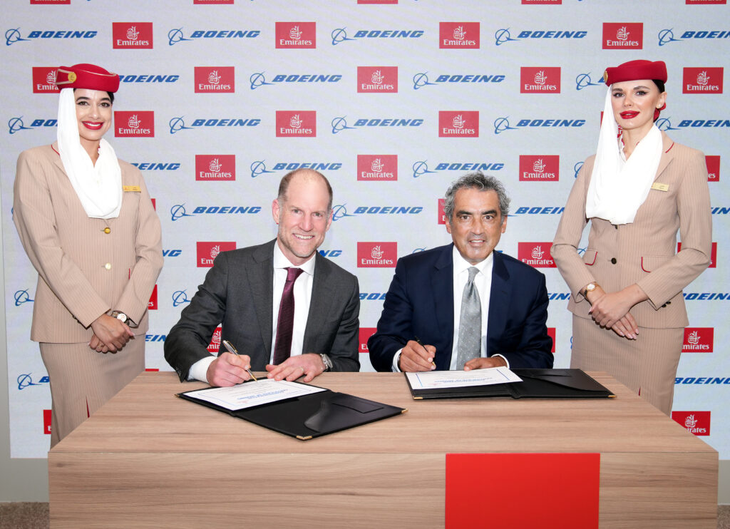 Emirates (EK) and Boeing have entered into a Memorandum of Understanding (MoU) to harness advanced digital technologies and expedite enhancements in maintenance operations. 
