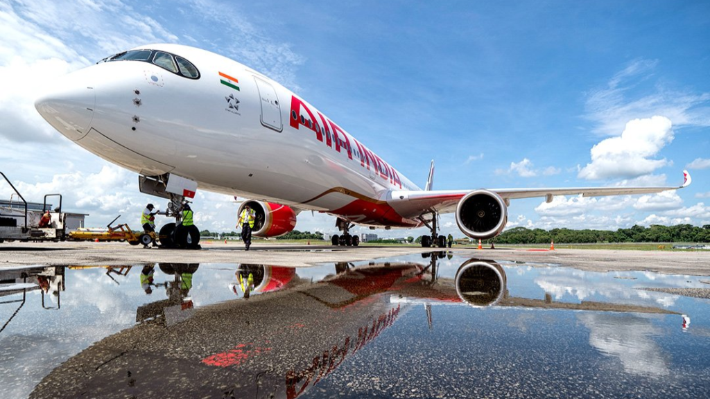 Among the two aircraft Air India plans to feature, one is a wide-body Airbus A350, marking India's inaugural presence of such an aircraft.