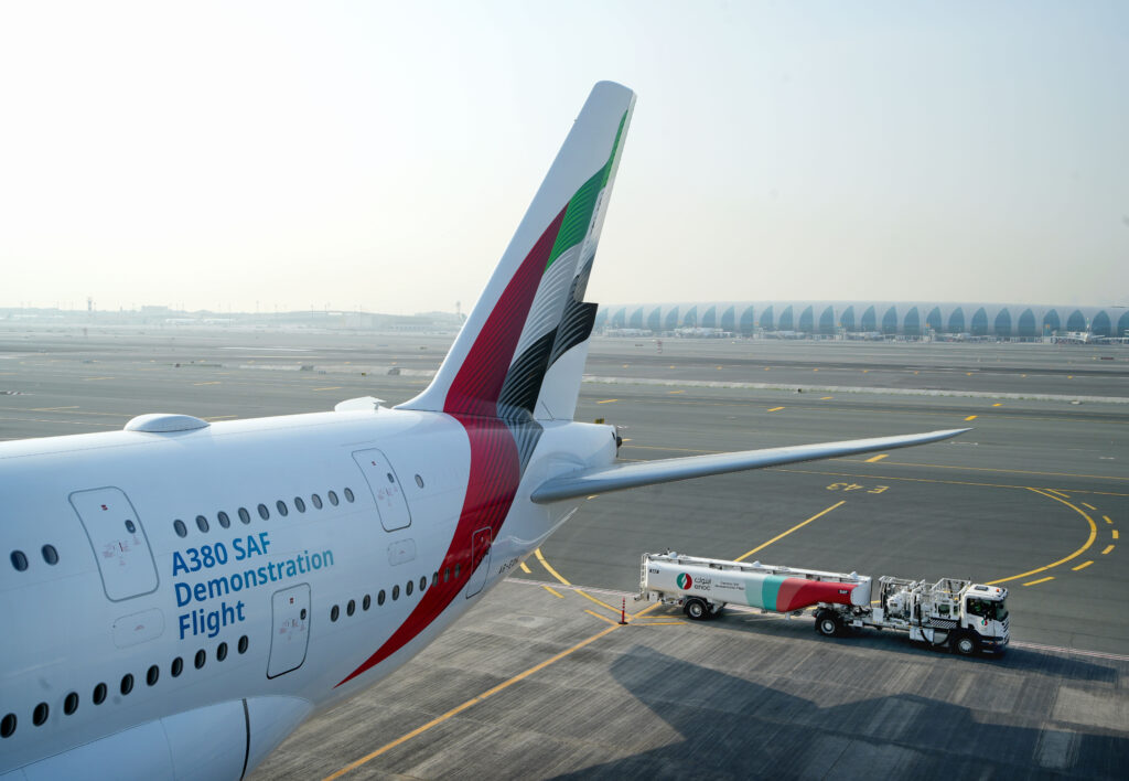 Emirates world’s first airline to operate A380 demonstration flight with 100% Sustainable Aviation Fuel