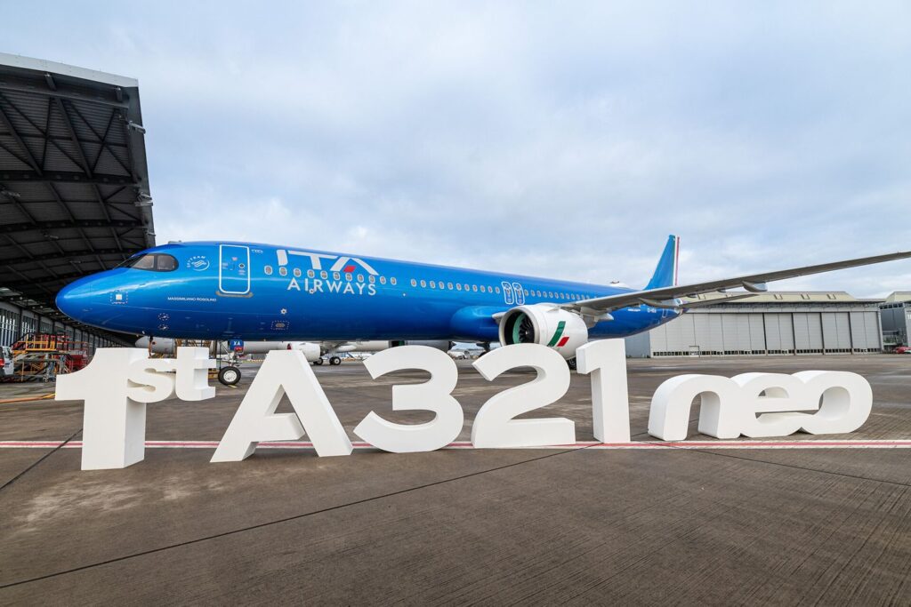 ITA Airways (AZ) debuted its Airbus A321neo into scheduled operations last week, which is two weeks ahead of the initially scheduled timeframe.