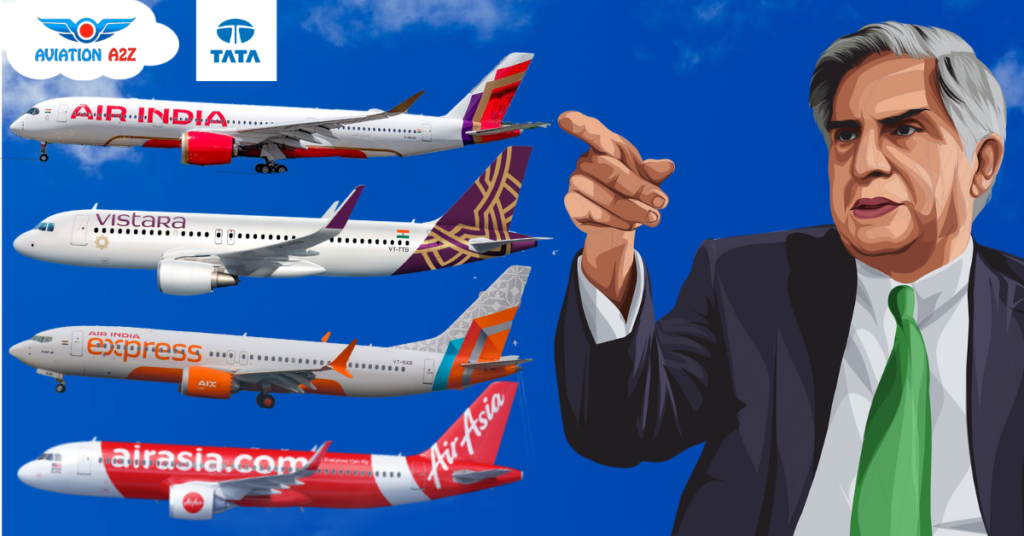 Air India, Vistara, Air India Express and Air Asia India/ AIX Connect