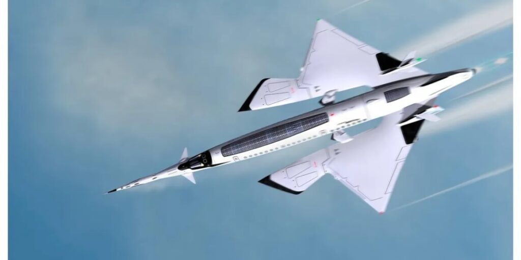 Oscar Viñals Hyper Sting Nuclear Powered Supersonic Aircraft Travel
