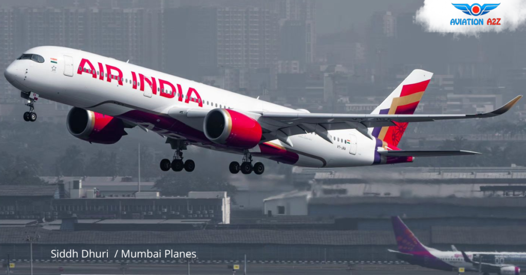 Air India First Airbus A350 Takeoff from Mumbai