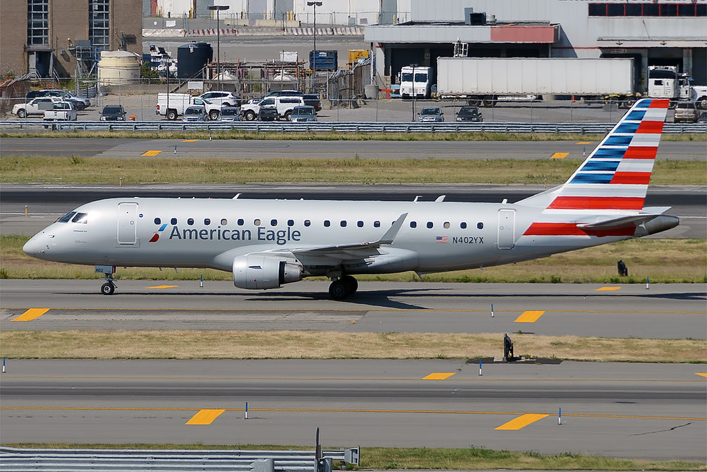 A plane operated by American Airlines (AA) skidded off the runway and onto the grass at Rochester Airport (ROC) in New York during its landing.