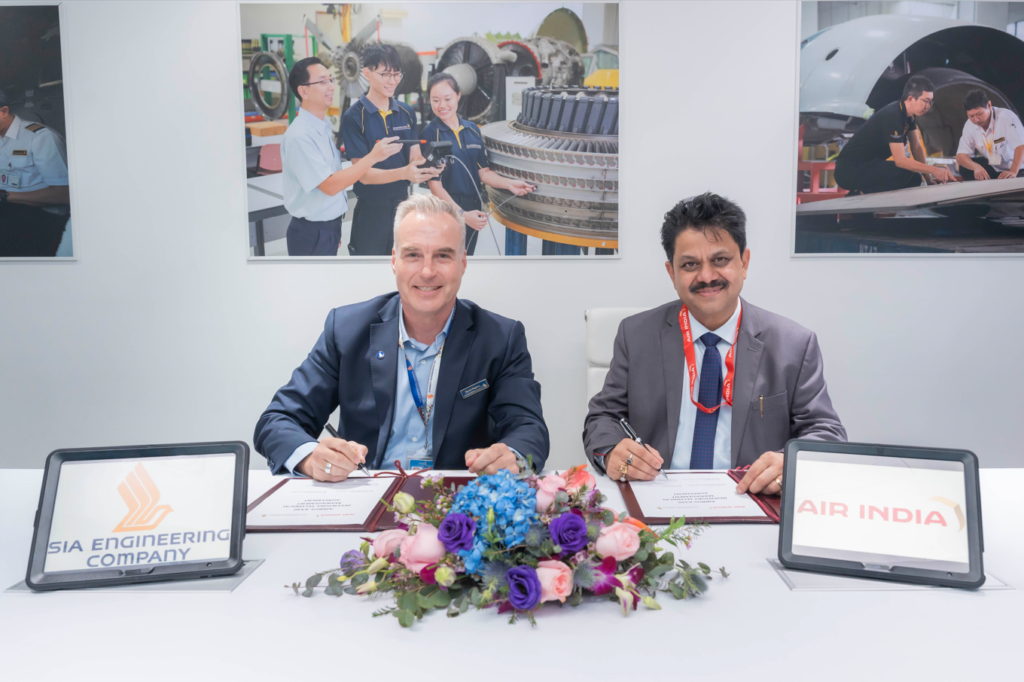 Air India and SIA Engineering Signs New Deal for A320 Component Support