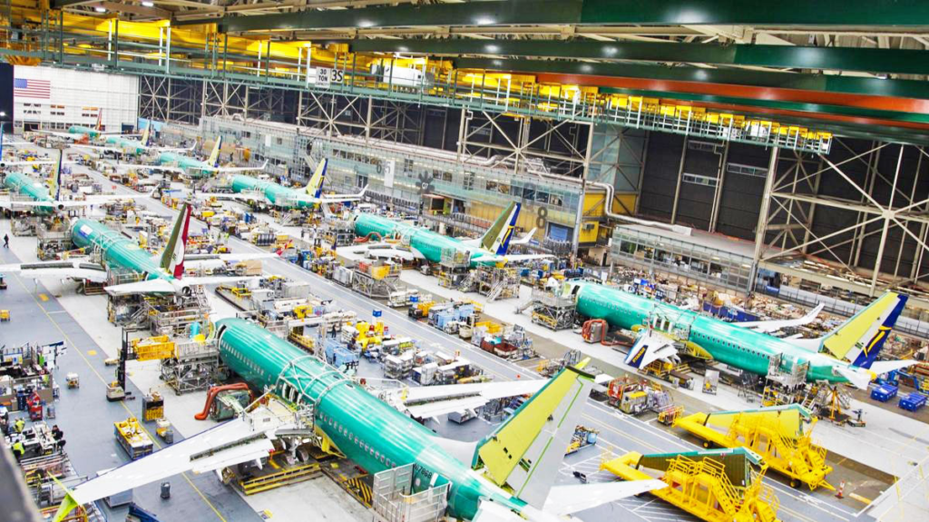 Boeing 737 MAX Assembly Line