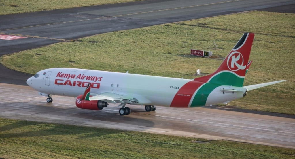 Kenya Airways (KQ) has announced the initiation of a bi-weekly freighter service, utilizing its recently acquired Boeing 737-800 freighter, from Mumbai to Nairobi.