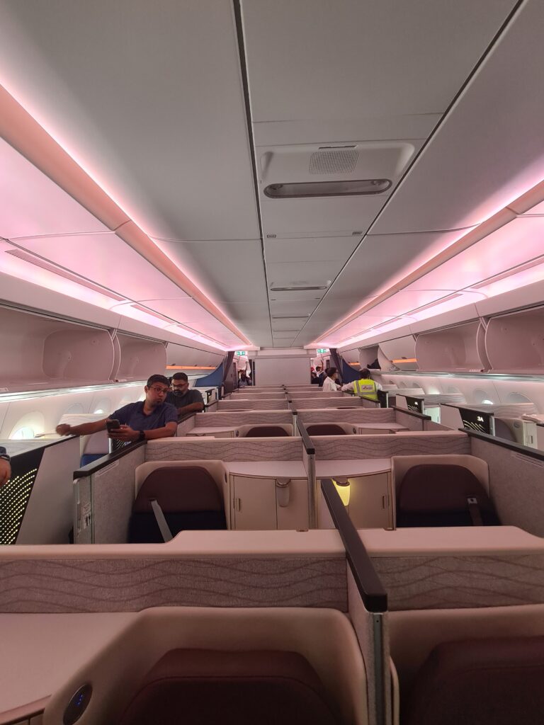 Air India A350 Business Class Aisle