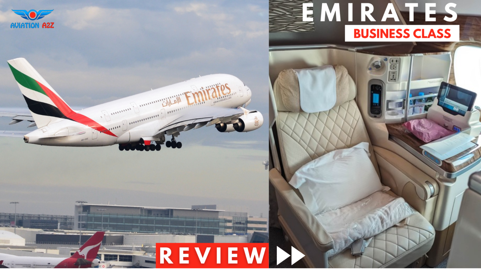 Emirates A380 Business Class Review at Mumbai | Exclusive