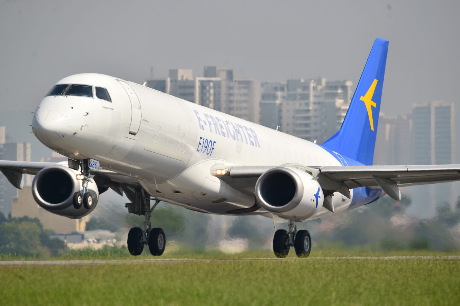 Embraer First P2F Converted E190F Makes Maiden Flight
