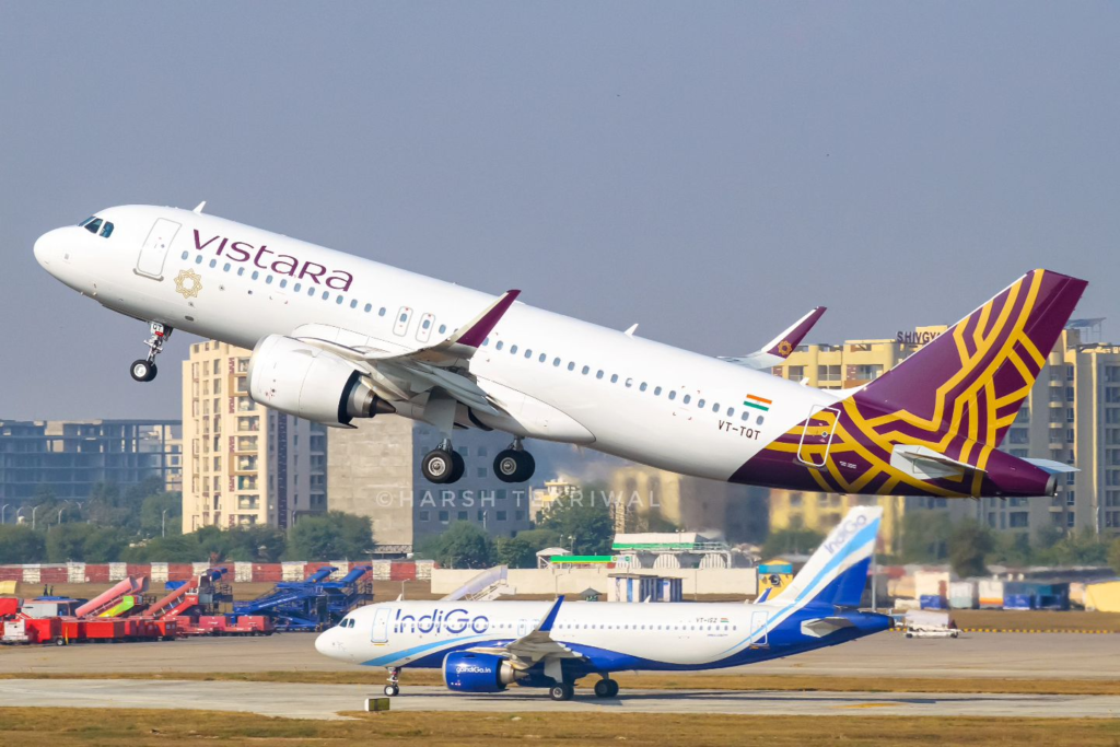 Vistara A320neo and IndiGo A320neo