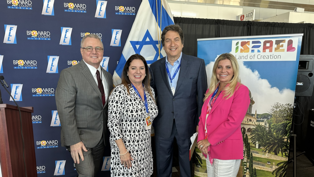 In a ceremony attended by Israel’s consul general from Miami, airline executives, and county officials, the arrival of the plane, named after the northern district city of Nof Hagalil, was celebrated, complete with a fire rescue salute.