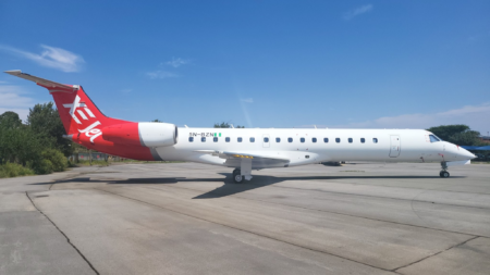 XEJET Embraer ERJ-145 with 52-Passengers skid-off at Lagos Airport