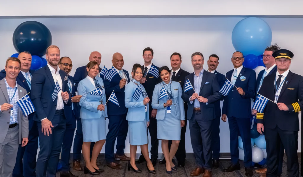 Norse Atlantic Airways (N0) celebrated the launch of its inaugural nonstop flights between Athens (ATH) and New York (JFK) today (May 31, 2024).