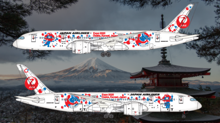 Japan Airlines Unveils New 787 ‘MYAKU-MYAKU’ Livery for EXPO 2025