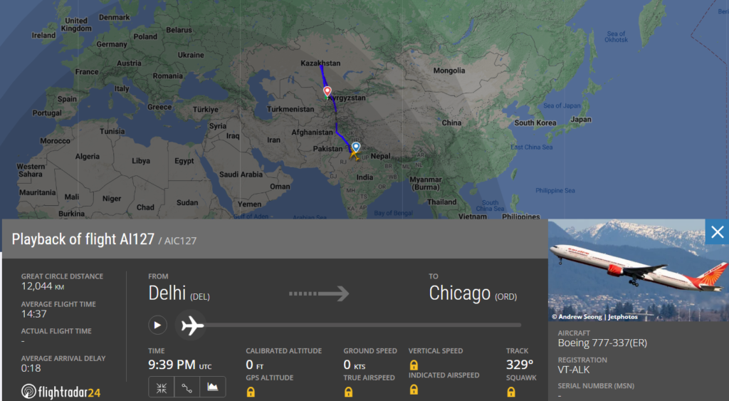 Air India Delhi-Chicago flight diverts to Uzbekistan
