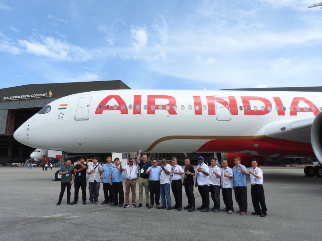 SIA Engineering Company and Air India A350