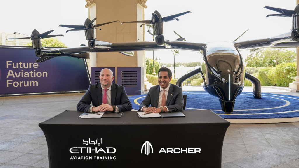 Archer Aviation Partners With Etihad Aviation Training For eVTOL Pilot Training Operations Based In Abu Dhabi
