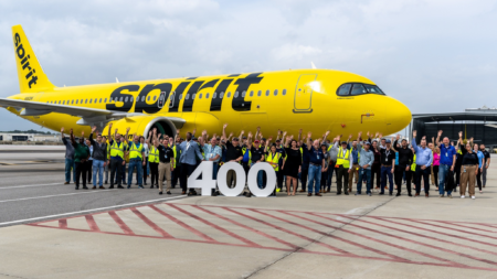 Spirit Airlines Adds New 100th Airbus Neo Aircraft