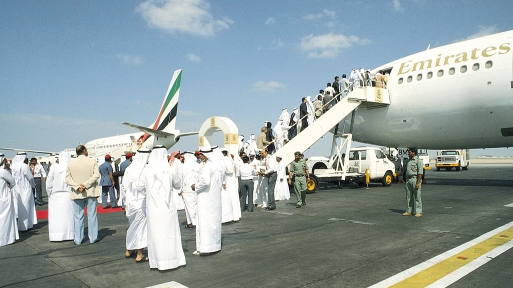 Emirates Airlines First Flight to Karachi and Mumbai
