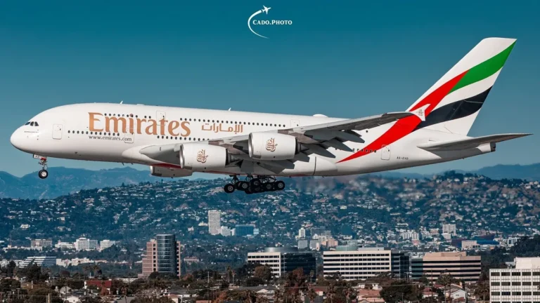 Emirates Airbus A380 in USA