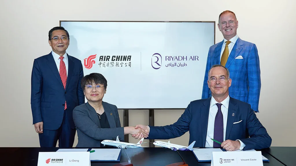 Riyadh Air and Air China to Strengthen Relations Following the Signing of MoU at IATA AGM in Dubai