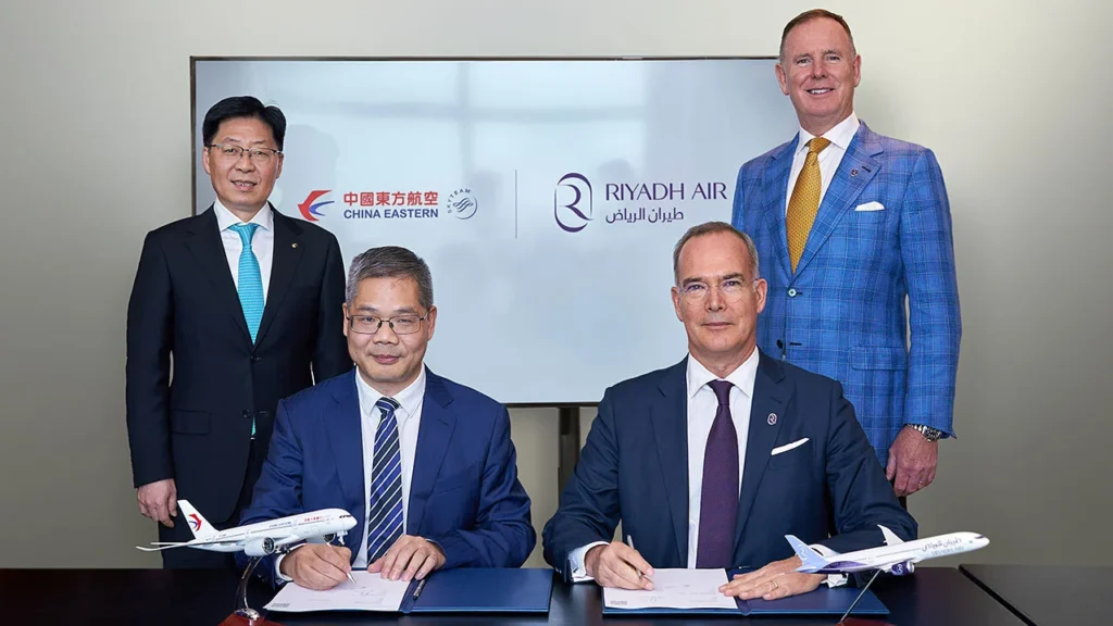 Riyadh Air and China Eastern Airlines Sign MoU at IATA AGM in Dubai, Fostering Mutually Beneficial Connectivity and Digital Innovation