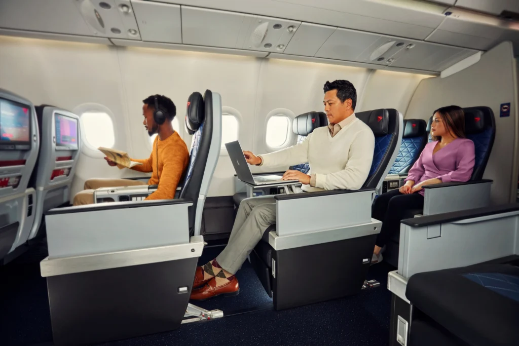 Starting this fall, Delta Air Lines (DL) customers traveling between New York (JFK) and Los Angeles (LAX) can enjoy enhanced dining and extra space with Delta Premium Select